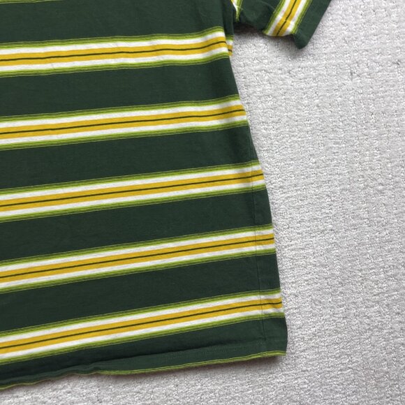 VANS Mesa Verde T-Shirt Boys XL Striped Yellow / Green Skater Surf Mountain - Picture 15 of 15
